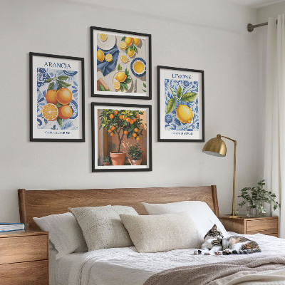Mur de tableaux Illustrations d'agrumes