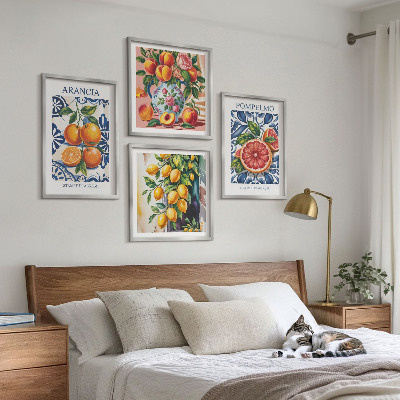 Polyptyque z cadres Affiches de mode italiennes aux agrumes