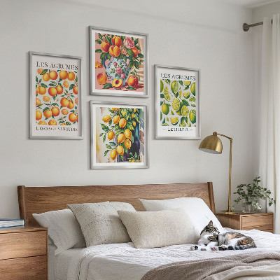 Mur de tableaux Agrumes frais et colorés