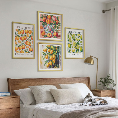 Mur de tableaux Agrumes frais et colorés
