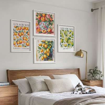 Mur de tableaux Agrumes frais et colorés