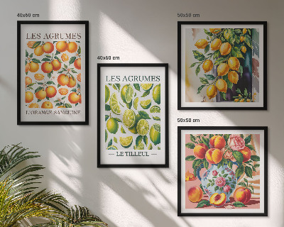 Mur de tableaux Agrumes frais et colorés