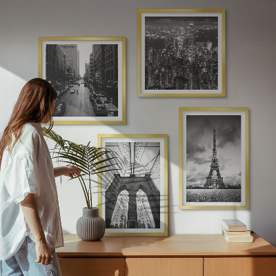 Polyptyque z cadres Tours de pont monochromes