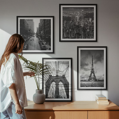 Polyptyque z cadres Tours de pont monochromes