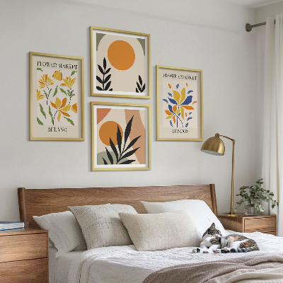 Polyptyque z cadres Affiches florales paris milan