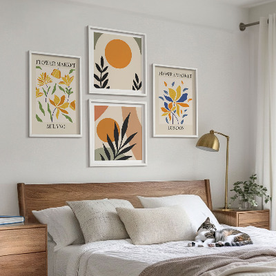 Polyptyque z cadres Affiches florales paris milan