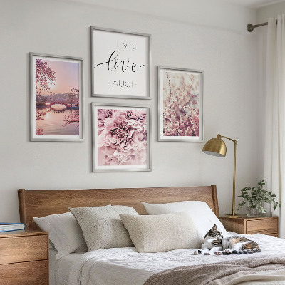 Mur de tableaux Inspiration de vie du pont fleuri