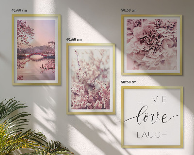 Mur de tableaux Inspiration de vie du pont fleuri