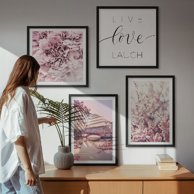 Mur de tableaux Inspiration de vie du pont fleuri