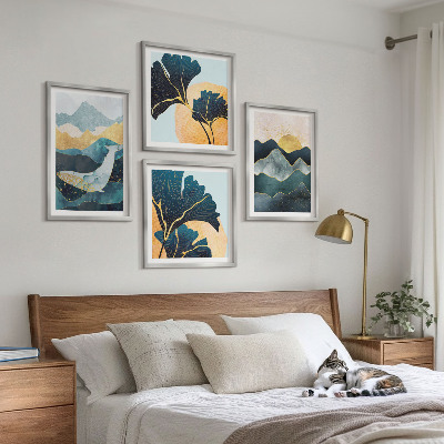 Mur de tableaux Montagnes esthétiques abstraites