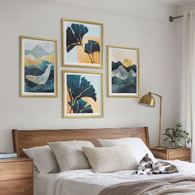 Mur de tableaux Montagnes esthétiques abstraites