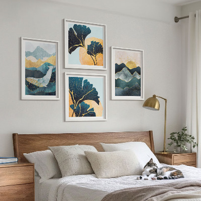 Mur de tableaux Montagnes esthétiques abstraites