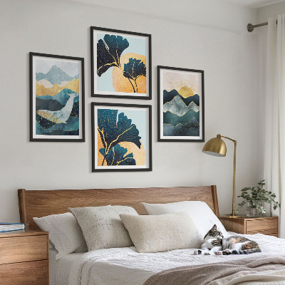 Mur de tableaux Montagnes esthétiques abstraites