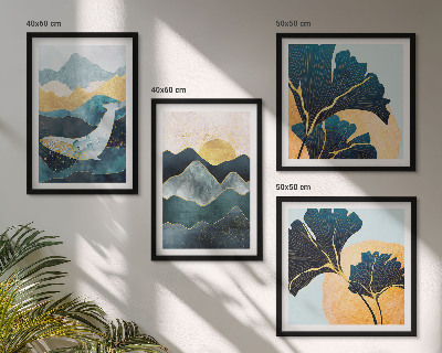 Mur de tableaux Montagnes esthétiques abstraites