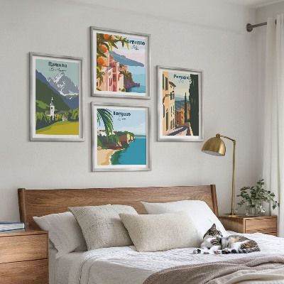 Mur de tableaux Paysages de montagne et villes