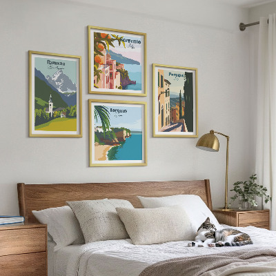 Mur de tableaux Paysages de montagne et villes