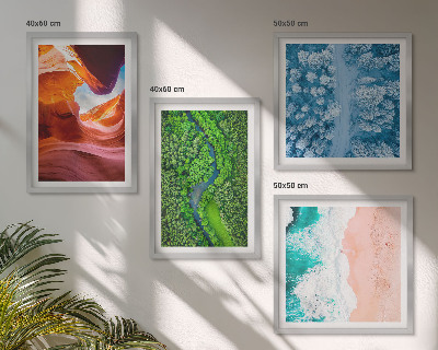 Mur de tableaux La verdure du canyon aquatique en hiver
