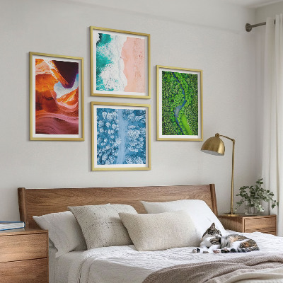 Mur de tableaux La verdure du canyon aquatique en hiver