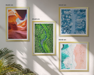 Mur de tableaux La verdure du canyon aquatique en hiver