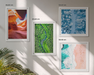 Mur de tableaux La verdure du canyon aquatique en hiver