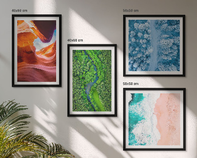 Mur de tableaux La verdure du canyon aquatique en hiver