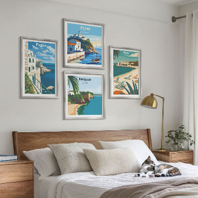 Mur de tableaux Paysages balnéaires touristiques