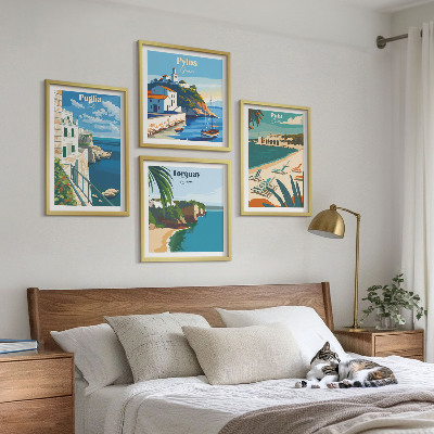 Mur de tableaux Paysages balnéaires touristiques
