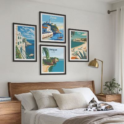 Mur de tableaux Paysages balnéaires touristiques