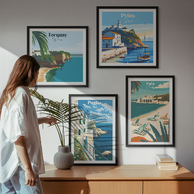 Mur de tableaux Paysages balnéaires touristiques