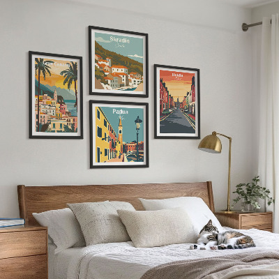 Polyptyque z cadres Paysages des villes et de la nature
