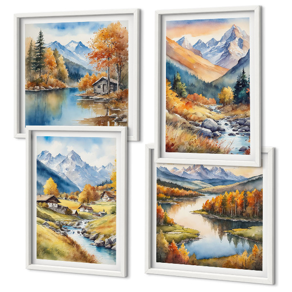 Mur de tableaux Paysages d'automne de la nature