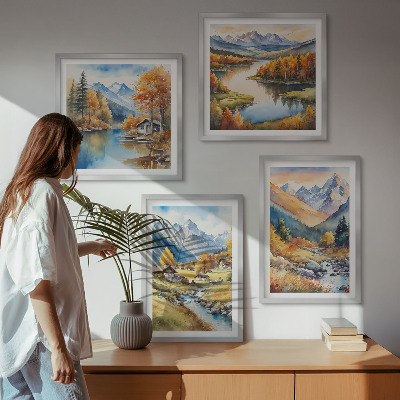 Mur de tableaux Paysages d'automne de la nature