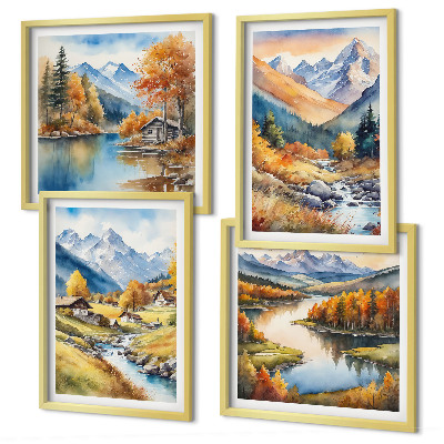 Mur de tableaux Paysages d'automne de la nature