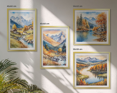 Mur de tableaux Paysages d'automne de la nature