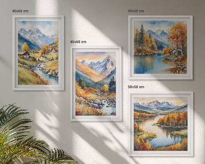 Mur de tableaux Paysages d'automne de la nature