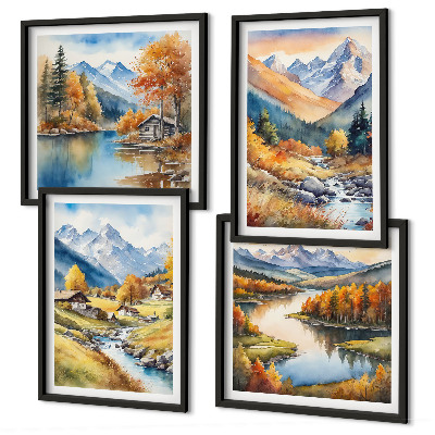 Mur de tableaux Paysages d'automne de la nature