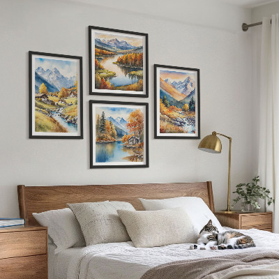 Mur de tableaux Paysages d'automne de la nature