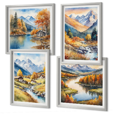 Mur de tableaux Paysages d'automne de la nature