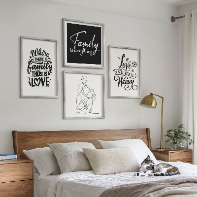 Mur de tableaux Famille, amour, chaleur, foyer