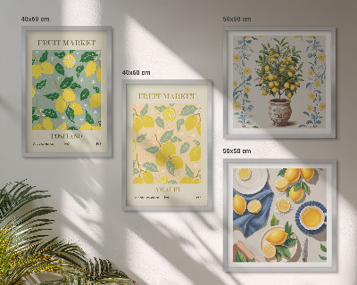 Mur de tableaux Agrumes, fruits d'italie