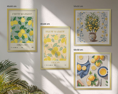 Mur de tableaux Agrumes, fruits d'italie