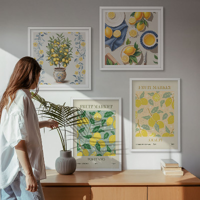 Mur de tableaux Agrumes, fruits d'italie