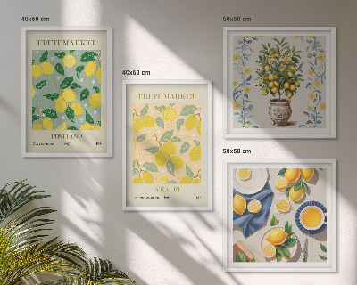 Mur de tableaux Agrumes, fruits d'italie