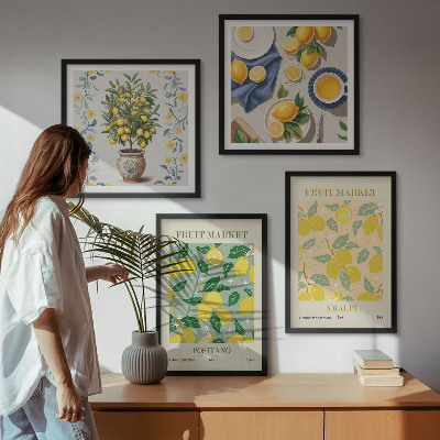 Mur de tableaux Agrumes, fruits d'italie