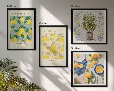 Mur de tableaux Agrumes, fruits d'italie
