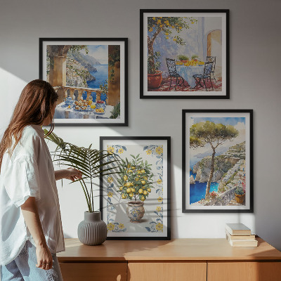 Polyptyque z cadres Peintures de citronniers de mer