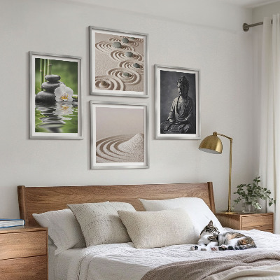 Mur de tableaux Bouddha relaxant sur la plage