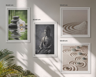 Mur de tableaux Bouddha relaxant sur la plage