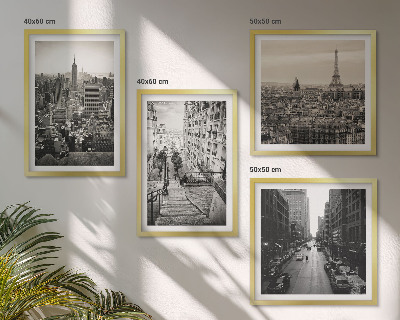 Polyptyque z cadres Escaliers de paris et new york