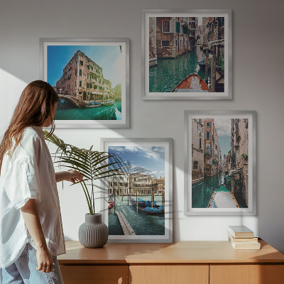 Mur de tableaux Architecture des canaux de venise